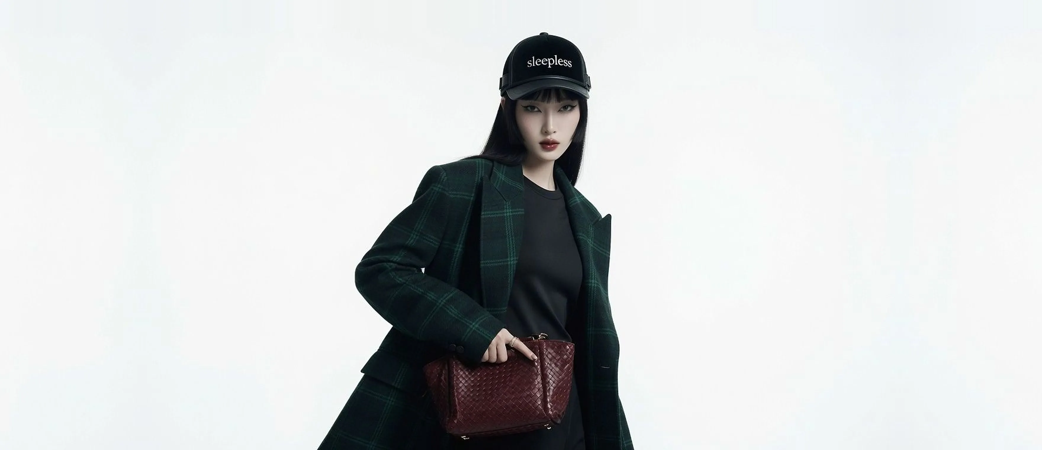Chevalier Check Coat in Deep Pine