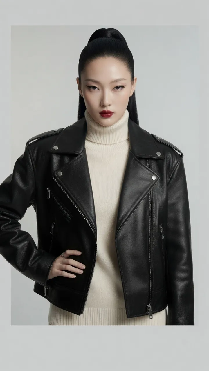 Rive Leather Jacket in Tan